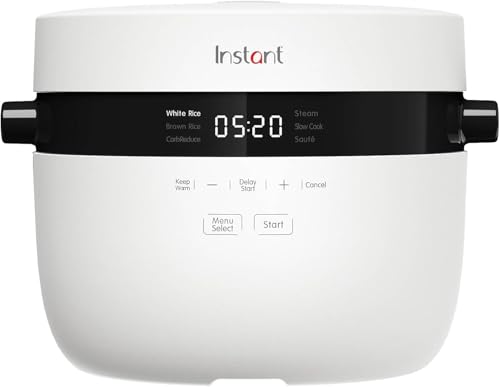 Instant Pot - Olla de arroz y vaporizador 5 l (20 tazas) - Cacerola antiadherente apta para lavavajillas, inserto de vapor de acero inoxidable, vaso medidor, cuchara de arroz - con función de olla