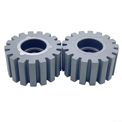 Volakebeing 2 ruedas de rodillo de presión de goma para máquinas de bandas de bordes de 54 mm de diámetro exterior x 8 mm de diámetro interior x 28 mm de grosor, ruedas de rodillo de banda de borde