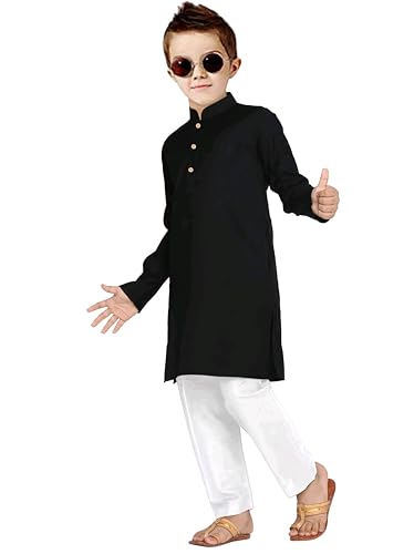 Image of Trustous Ethnic Wear Boys's Cotton Kurta Pyjama Sets