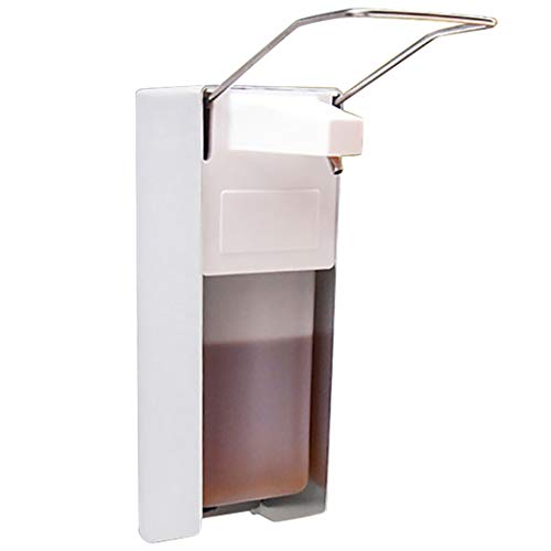 Preisvergleich Produktbild JUSTDOLIFE Seifenspender Wandmontierte Elbow-Press Seifenpumpen-Desinfektionsmittelspender für Hotels