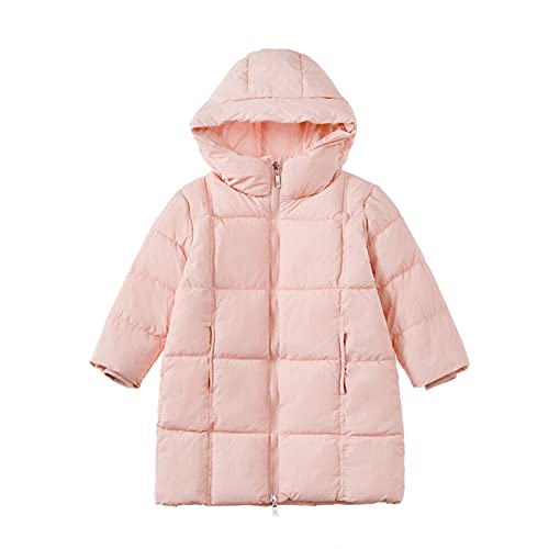 Kids Toddler Girls Boys Winter Warm Thick Coat Solid Cotton Long Sleeve Padded Jacket Clothes for 3~8T