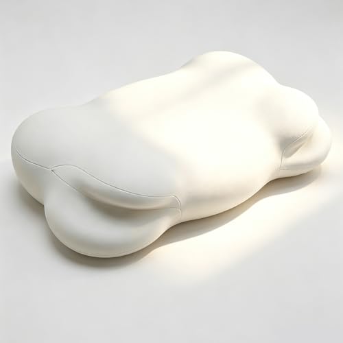 Cloud Memory Foam Pillow for Neck Pain Relief Ergonomic Cervical Pillow for Side and Back Sleepers High Density Odorless Contour Bed Pillow with Washable Cover