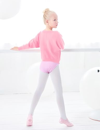 Daydance Toddler Girl's Dance Sweaters Batwing Sleeve Ballet Warm Up for Leotards3
