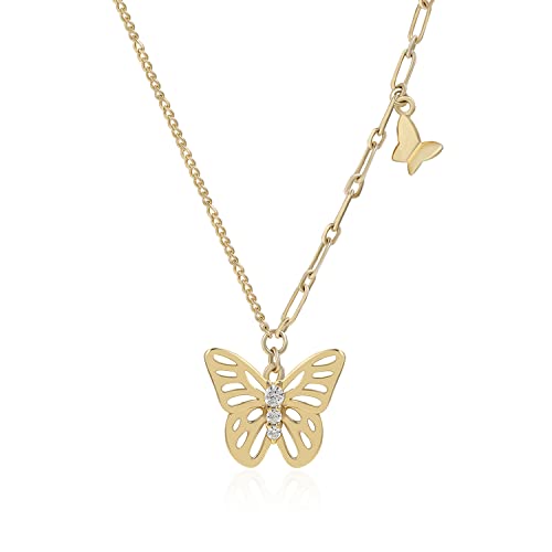 Collier papillon Meissa bijoux argent sterling or rose pour femmes