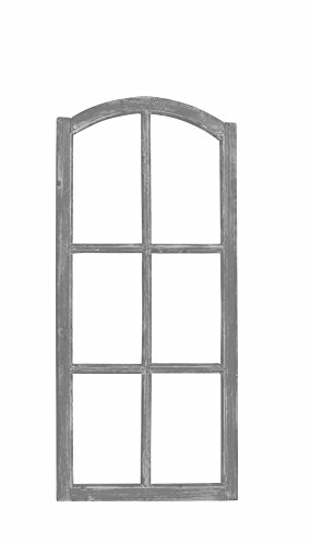 Cadre de fenêtre en bois shabby gris vintage Posiwio