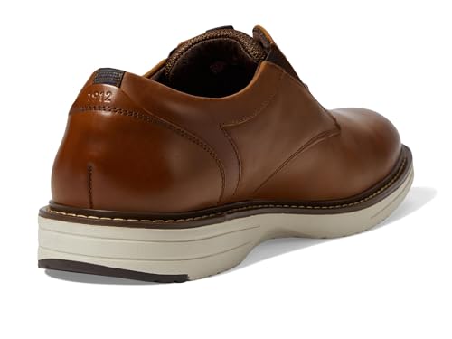 Image of Nunn Bush Griff Plain Toe Oxford Lightweight and Comfortable for All Occasions Leather Lace Up