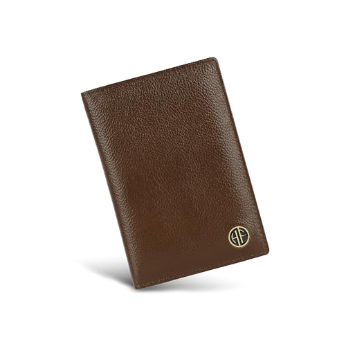 HAMMONDS FLYCATCHER Genuine Leather Passport Cover for Men, Passp...