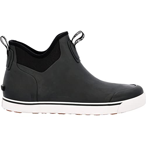 Rocky Dry Strike Mens Waterproof Pull On Ankle Deck Boots RKK445FC Black White2