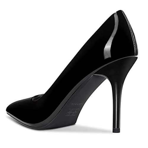 DearOnly Womens Pumps Pointed Toe Slip On Stiletto High Heel Patent Dress Shoes Office 3.5 Inch3