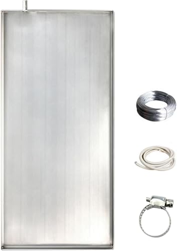 Bandeja de drenaje de aire acondicionado para solucionar goteos con kit de acero rectangular 2