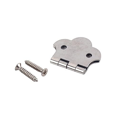 WHAMVOX 1 Set Box Guitar 3 String Metal Hinge Tailpiece with Screws for Guitar Strings