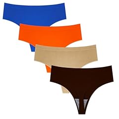 4 Pcs High Waist Thongs
