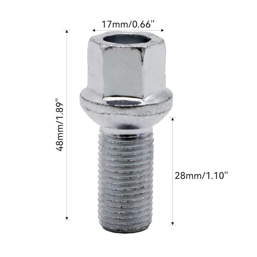 Boulons de roue WHT002437 en acier premium argenté pour châssis VW - 3