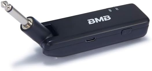 Close-up of the BMB WH-210 compact wireless receiver with a 6.35mm jack.