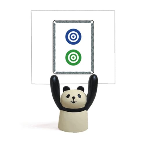 Mahjong porte-mémo panda à pois décore votre espace de travail