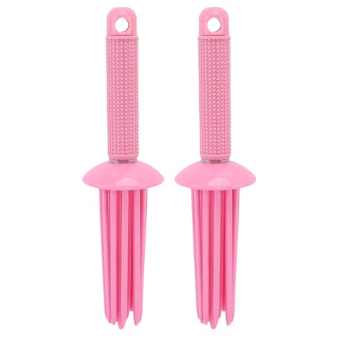 Dioche Pettine Arricciacapelli 2 Pezzi Pettine Arricciacapelli - Soffice Strumento per con 17 Denti Arrotondati per Arricciare Senza Sforzo - Design Antiscivolo - Ideale per Uso Domestico