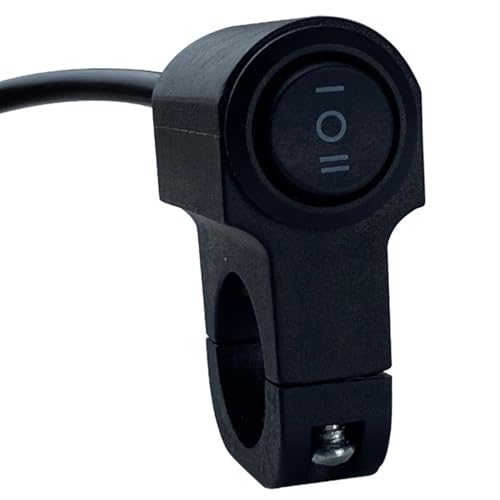 Dajiopao Control del manillar de la motocicleta – Botón de encendido y apagado de precisión impermeable | Para el control y manejo en el manillar | Adecuado para bicicletas, coches, adultos, aviones y