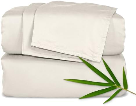 Pure Bamboo King Sheets, Genuine 100% Organic Viscose Derived fro...