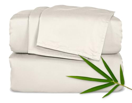 Pure Bamboo Queen Sheets, Genuine 100% Organic Viscose Derived from