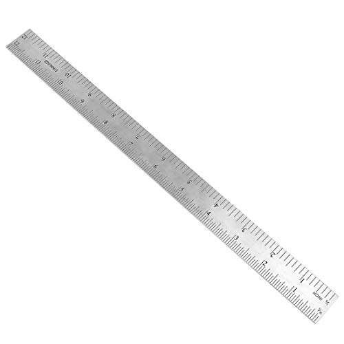 ChgImposs 12" Adjustable Sliding Combination Square Ruler & Protractor Level Measure Measuring Set, Inch/Metric