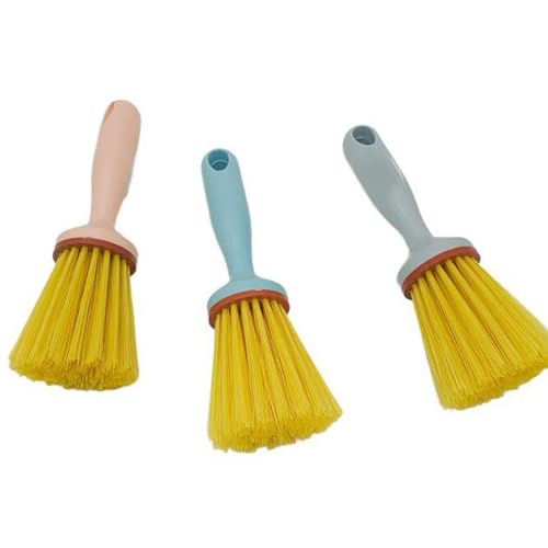 Image of 3 PCS Plastic Handle Dish Scrub Brushes Cleaning Scrubbers Brushes for Washing Kitchen Dishwashing and Cleaning
