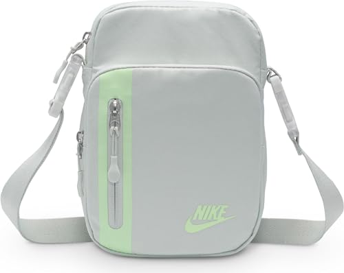 Nike Elmntl PRM Crssbdy, Bolso Cruzado Unisex Adulto, Plateado Claro, Plateado Claro, Verde Vapor, Talla única