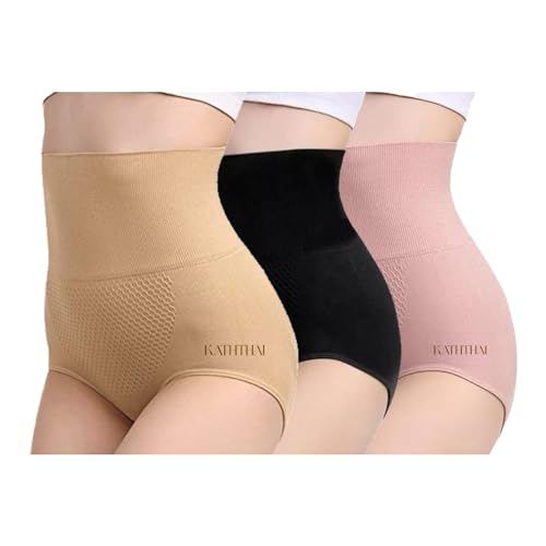 Image of Kaththai High Waist Body Shaper Briefs for Women | Tummy Tucker Shapewear Panty for Women | Shaper Seamless Panty for Women | Hipster Concealed Waistband Thigh Shaper