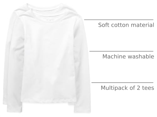 Image of The Children's Place Girls Basic Long Sleeve Layering Tees