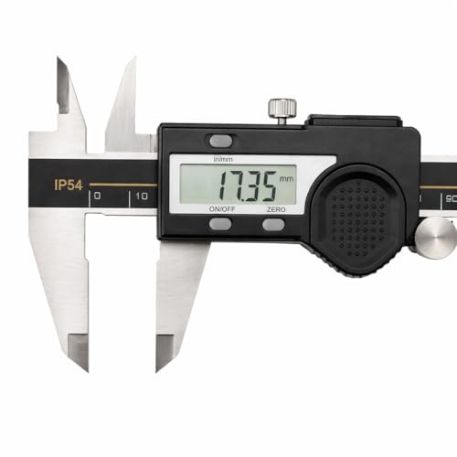 Image of Digital Vernier Caliper 150mm /6 Inch, Stainless Steel Electronic Caliper with LCD Display, 0.01mm Accuracy, Inch /MM Conversion, Precision Measuring Tool for DIY, Woodworking & Engineering