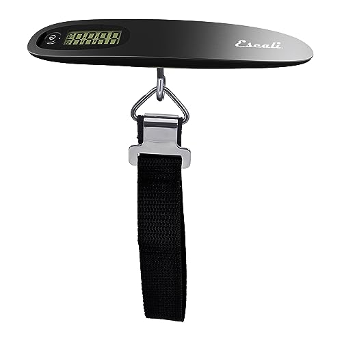 Pèse-bagages portable électronique Escali Velo Slimline noir 50 kg
