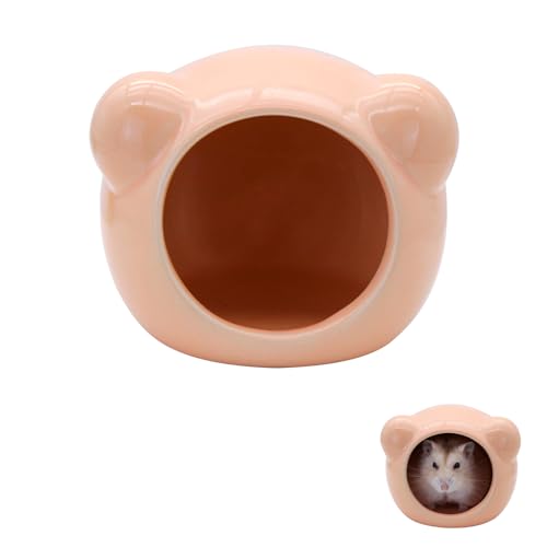 Niche en céramique pour hamster de qualité supérieure, abri chic orange - 2