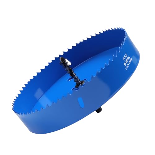 Image of 7.1 Inches /180mm Bi-Metal Hole Saw w /Arbor & Pilot Bit