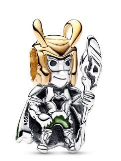 The CharmeryLoki Charm 925 Sterling Silver Pendant Charm Compatible with Pandora Charms,and Many Other UK Charm Bracelets.