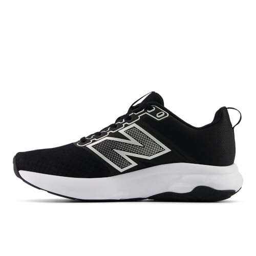 New Balance New Balance Women's 460 V4 Running Shoe, Black/Silver Metallic, 5.5 W