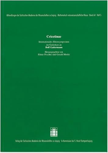 Cricetinae: Internationales Ehrensymposium im Gedenken an Rolf Gattermann