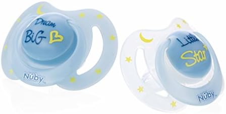 Nûby ID5887SFSN Green LM Little Moments Soothers (0-6 Months, Green