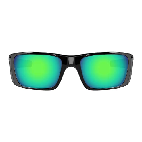 Image of Well-aimed Replacement Lenses Compatible with Oakley Fuel Cell OO9096 Sunglasses - Green Iridium Polarized