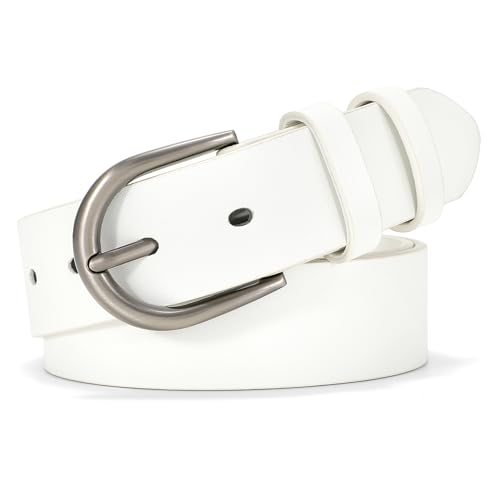 WHIPPY Women Leather Belt for Jeans Pants Dresses Fashion Ladies Western Leather Belt