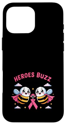 Heroes Buzz For Awareness ハロウィン 乳がん スマホケース iPhone 16 Pro Max 用