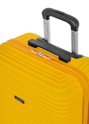 Ochnik Koffer 65 cm Hartschalenkoffer mit 4 Rädern in Gelb