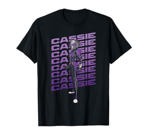 T-shirt Cassie Marvel Ant-Man and the Wasp Quantumania en coton noir pour fan de comics