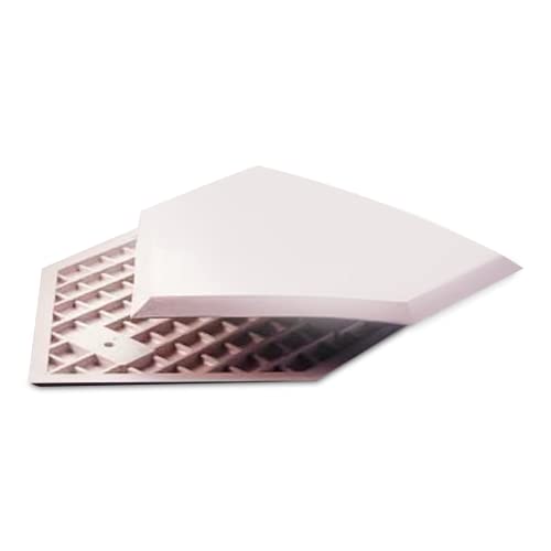 Trigon Sports Throw Down Home Plate for Baseball and Softball, Sporting Equipment for Coaching Youth, College, Pro Baseball Teams, Heavy Duty, White