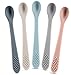 Best First Stage Baby Infant Spoons, 5-Pack, Soft Silicone Baby Spoons Training Spoon Gift Set for Infant(Soft Boys/Girls)