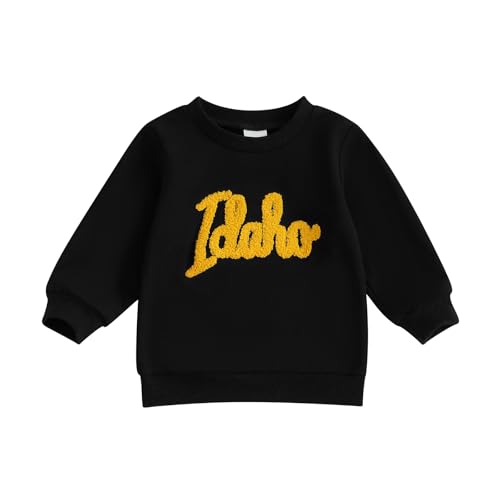 Football Outfit for Baby Boy Girl Teamname Sweatshirt Shirt Embroidery Crew Neck Top Infant Toddler Football Clothes