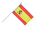 Fahne Flagge Spanien 30 x 45 cm mit Stab