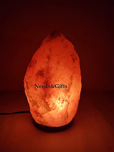 Dimmable Salt Lamp, Natural Himalayan Crystal Rock Salt Lamp Pink Light, Hand Crafted Wooden Base Direct From Foothills Of The Himalayas Home Decor, Night Light & Gifts #TOP7