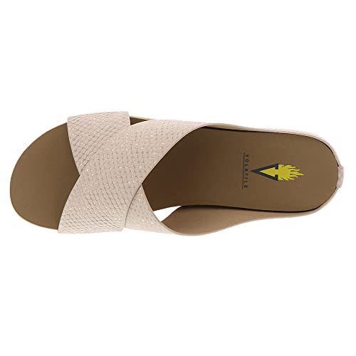 Volatile Ablette, Women's, Shoes, Wedge Sandal, Champaign Snake, 11 #TOP1