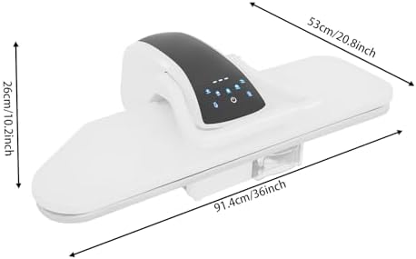 Large 1600W Digital Iron with Touch Screen & Voice Prompts, 5 Fabric Settings, Overheat Protection - Professional Clothes Iron for Effortless Fabric Care