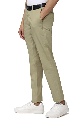 Image of Van Heusen Men's Mid Rise Regular Fit Ankle-Length Twill Chinos