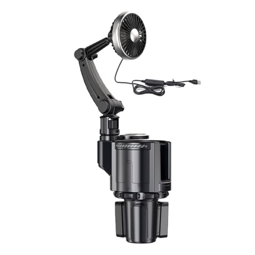 Ventilateur de voiture USB 12V 24V silencieux avec réglage vitesse intérieure